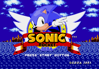 Sonic The Hedgehog Rocket Title Screen